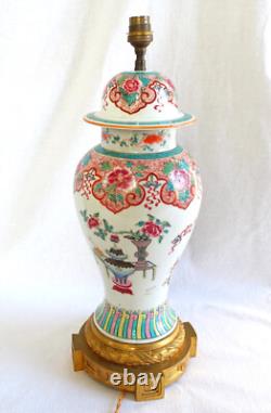 Lampe potiche porcelaine de Chine & bronze doré époque Napoléon III