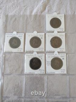 Lot 10 Centimes Napoléon III Bronze