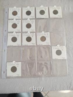 Lot 2 Centimes Napoléon III Bronze de 1853 à 1862