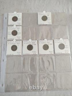 Lot 2 Centimes Napoléon III Bronze de 1853 à 1862