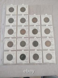 Lot 5 Centimes Napoléon III Bronze