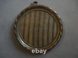 Lot 5 porte photo anciens ronds ovales dont 1 triple bronze laiton Napoléon III