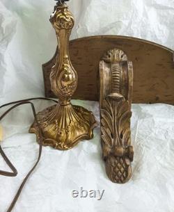 Lot Ou Par Pièce Ancien Bougeoir Lampe Bronze Doré + Console Bois Napoléon III