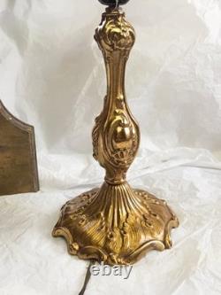 Lot Ou Par Pièce Ancien Bougeoir Lampe Bronze Doré + Console Bois Napoléon III