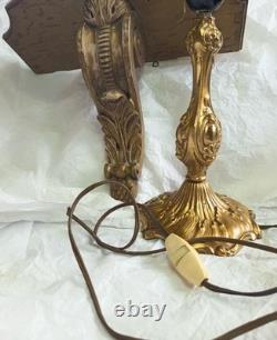 Lot Ou Par Pièce Ancien Bougeoir Lampe Bronze Doré + Console Bois Napoléon III