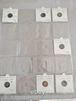 Lot de 1 Centime Napoléon III de 1853 à 1870