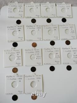 Lot de 1 Centime Napoléon III de 1853 à 1870