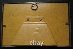 Lot de 2 porte-photo anciens XIX Napoléon III en bronze doré