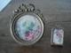 Lot De 2 Porte-photo Anciens En Bronze Xixe Napoléon Iii Noeud Louis Xv