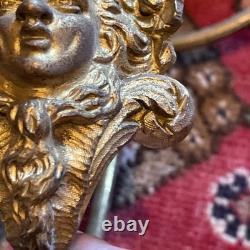 Lot de 4 crochets à rideaux patères Mascaron Louis XV époque Napoléon 3 BE RARE
