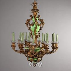 Lustre Ancien Napoléon III Bronze Doré XIXe Siècle Original