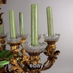 Lustre Ancien Napoléon III Bronze Doré XIXe Siècle Original