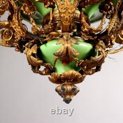 Lustre Ancien Napoléon III Bronze Doré XIXe Siècle Original
