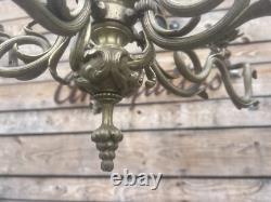 Lustre Bronze Napoléon III Gaz XIXeme Lampe a Pétrole Empire