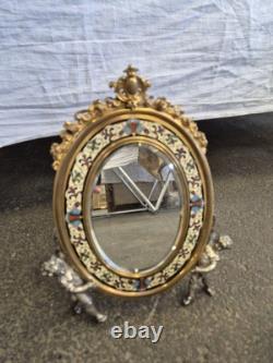 MAISON GIROUX, miroir en bronze à incrustations cloisonnées, EPOQUE Napoléon III