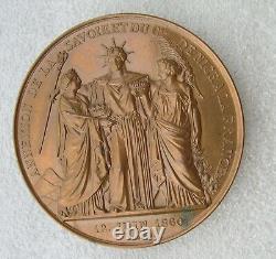 MEDAILLE NAPOLEON III ANNEXION DE LA SAVOIE ET DE NICE à LA FRANCE refrappe 1971