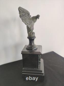 Magnifique Aigle Impériale, Bronze Patiné Et Marbre 19eme Siècle Empire Napoléon
