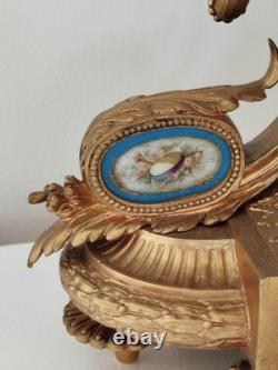 Magnifique Pendule En Bronze Doré Dans Le Gout De Sevres Époque Napoléon III