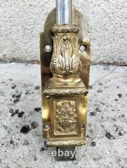 Magnifique Target Vertical En Bronze, Style Napoléon III, Loquet, Clenche, Porte
