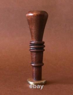 Matrice, sceau, bronze, couronne de comte, 19ème, héraldique, noblesse, écusson