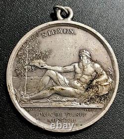 Médaille NAPOLEON, ALEXANDRE I, F. GUILLAUME III La paix de TILSIT 1807