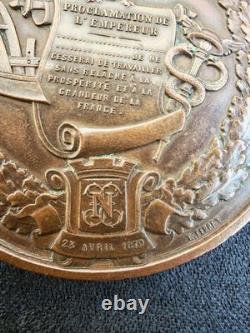 Medaille Napoléon III Plébiscite du 8 mai 1870 Bronze
