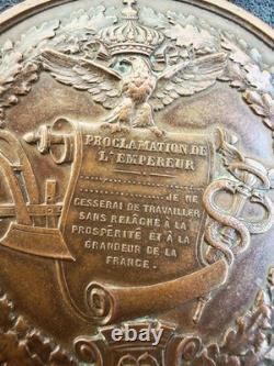Medaille Napoléon III Plébiscite du 8 mai 1870 Bronze
