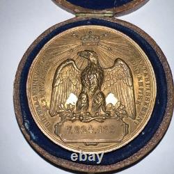 Médaille Napoléon III Rétablissement de l'Empire 1852 Gravée par Borrel