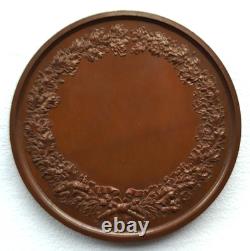 Médaille en bronze Napoléon III Graveur Ponscarme 70 mm 160 g étui d'origine