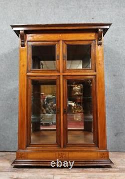 Mercier et Chaleyssin bibliothèque estampillée ép. Napoléon III en marquéterie