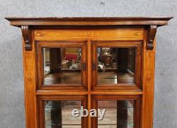 Mercier et Chaleyssin bibliothèque estampillée ép. Napoléon III en marquéterie