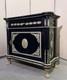 Meuble Style Napol&eacute;on Iii Boulle En Bois Laqu&eacute; Et Bronzes Dor&eacute;s