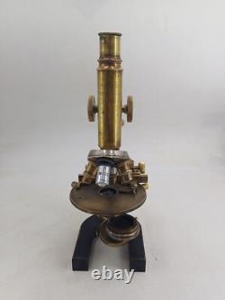 Microscope STIASSNIE XIXème Napoléon III bronze appareil scientifique qualité