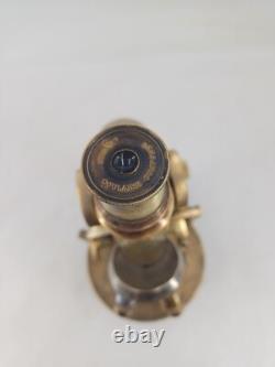 Microscope STIASSNIE XIXème Napoléon III bronze appareil scientifique qualité