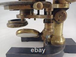 Microscope STIASSNIE XIXème Napoléon III bronze appareil scientifique qualité