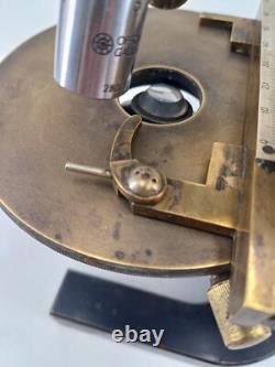 Microscope STIASSNIE XIXème Napoléon III bronze appareil scientifique qualité