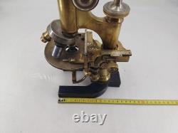 Microscope STIASSNIE XIXème Napoléon III bronze appareil scientifique qualité