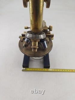 Microscope STIASSNIE XIXème Napoléon III bronze appareil scientifique qualité