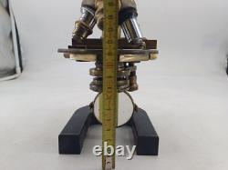 Microscope STIASSNIE XIXème Napoléon III bronze appareil scientifique qualité