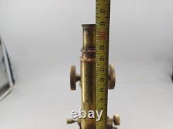 Microscope STIASSNIE XIXème Napoléon III bronze appareil scientifique qualité