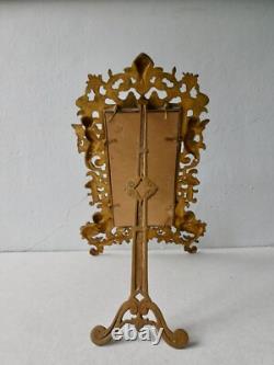 Miroir en bronze doré à décor de putti, angelots, Napoléon III, Mirror Angels