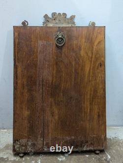 Miroir en bronze et laiton repoussé Napoléon III