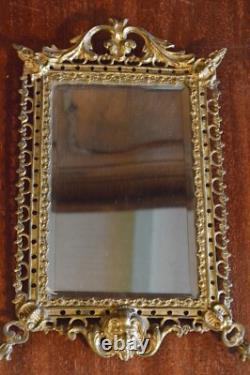 Miroir, encadrement bronze, Napoléon III