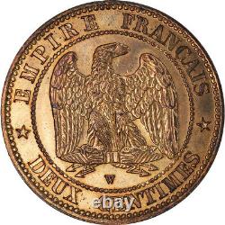 Monnaie, France, Napoleon III, 2 Centimes, 1857, Lille, SPL, Bronze