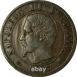 Monnaie, France, Napoleon III, Centime, 1857, Lyon, TB+, Bronze, Gadoury 86