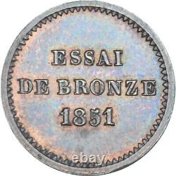 Monnaie, France, Napoleon III, Module de 1 Centime, 1851, Paris, ESSAI, SUP