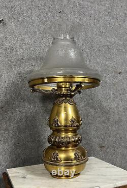 Monumentale lampe a pétrole époque Napoléon III vers 1880