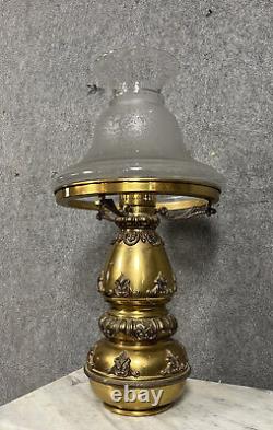 Monumentale lampe a pétrole époque Napoléon III vers 1880