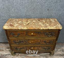 Muséale et rare commode Boulle style Napoléon III époque circa 1900-1920