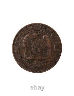 NAPOLEON III 2 CENTIMES 1857 D LYON ANCRE Petit Lion